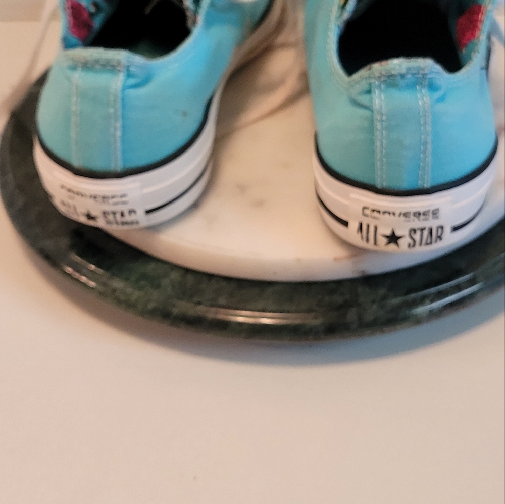Floral Turquoise Converse - Picture 10 of 16